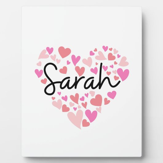 I Liebe Sarah Fotoplatte (Vorderseite)