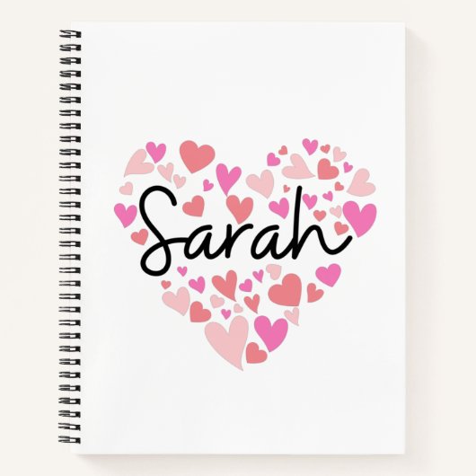 I Liebe Sarah Notizblock (Vorderseite)