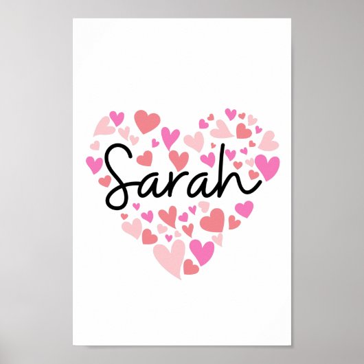 I Liebe Sarah Poster (Vorne)