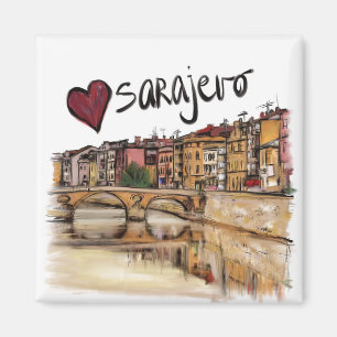 I Liebe Sarajevo Magnet