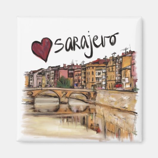 I Liebe Sarajevo Magnet (Vorne)
