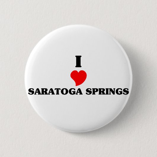 I Liebe Saratoga Button (Vorderseite)