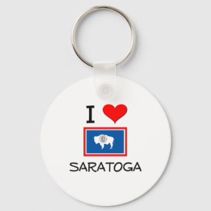 I Liebe Saratoga Wyoming Schlüsselanhänger