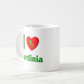 I Liebe Sardinien Italien Kaffeetasse (Vorderseite Links)