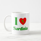 I Liebe Sardinien Italien Kaffeetasse (Links)