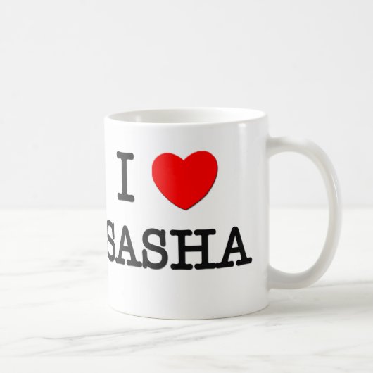 I Liebe Sasha Kaffeetasse (Rechts)