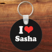 I LIEBE SASHA.png Schlüsselanhänger (Vorderseite)