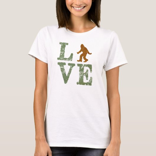 I Liebe Sasquatsch T-Shirt (Vorderseite)