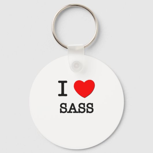 I Liebe Sass Schlüsselanhänger (Vorderseite)