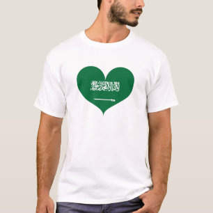 I Liebe Saudi-Arabien-Flagge T-Shirt