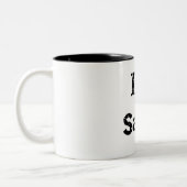 I Liebe Sauna Zweifarbige Tasse (Links)