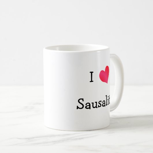 I Liebe Sausalito Kaffeetasse (VorderseiteRechts)