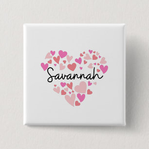 I Liebe Savannah Button