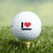 I Liebe Savannah Golfball (Insitu T-Shirt)