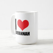 I Liebe Savannah Kaffeetasse (Vorderseite Links)