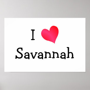 I Liebe Savannah Poster