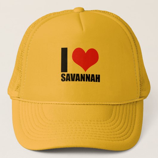 I Liebe Savannah Truckerkappe (Vorderseite)