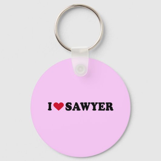 I LIEBE SAWYER SCHLÜSSELANHÄNGER (Vorderseite)