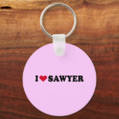 I LIEBE SAWYER SCHLÜSSELANHÄNGER (Vorderseite)