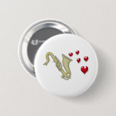 I Liebe Saxaphone Herzen Button (Vorne & Hinten)