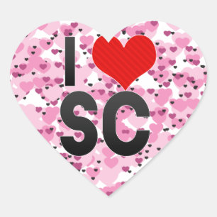 I Liebe Sc Herz-Aufkleber