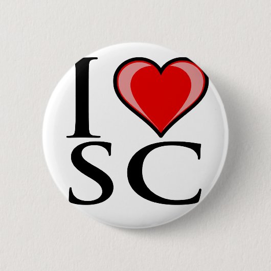 I Liebe Sc - South Carolina Button (Vorderseite)