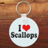 I Liebe Scallops Schlüsselanhänger (Vorderseite)