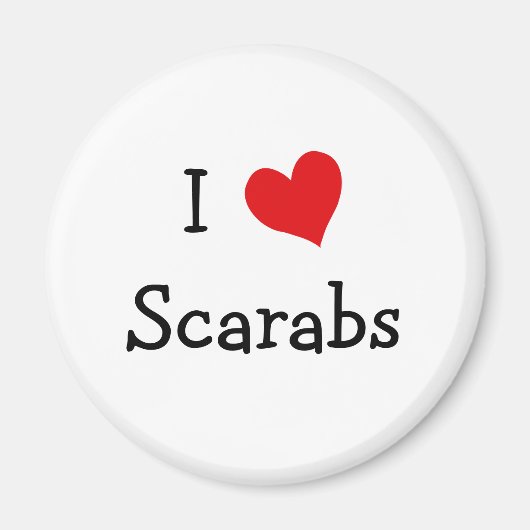 I Liebe Scarabs Magnet (Vorne)