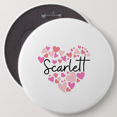 I Liebe Scarlett Button (Vorne & Hinten)