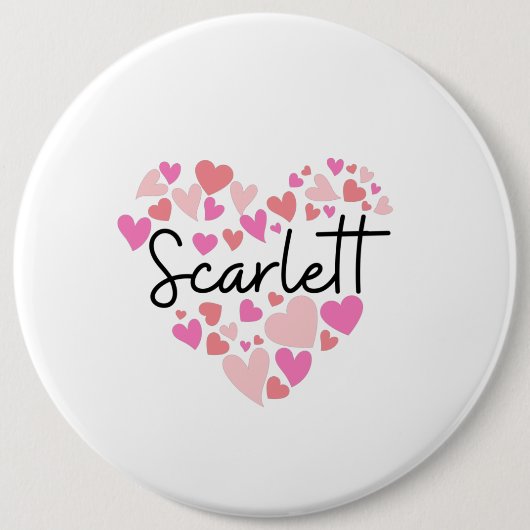 I Liebe Scarlett Button (Vorderseite)