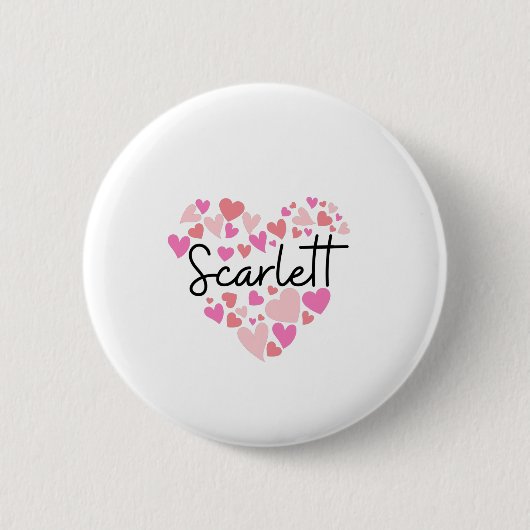 I Liebe Scarlett Button (Vorderseite)
