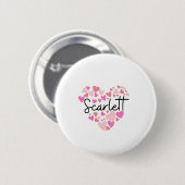 I Liebe Scarlett Button (Vorne & Hinten)