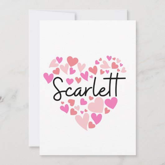 I Liebe Scarlett Dankeskarte (Vorderseite)