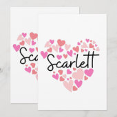 I Liebe Scarlett Dankeskarte (Vorne/Hinten)