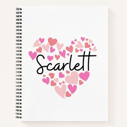 I Liebe Scarlett Notizblock (Vorderseite)
