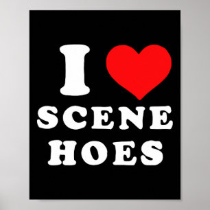 I Liebe Scene Hoes Matching WeihnachtsOutfits Poster