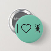 I Liebe-Schaben Button (Vorne & Hinten)