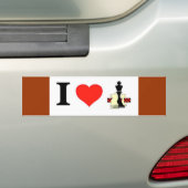 I Liebe-Schach Autoaufkleber (Auf Auto)