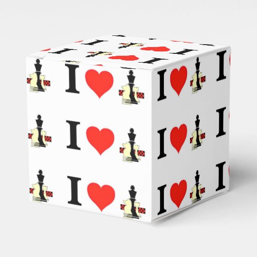 I/Liebe Schach Geschenkschachtel (Vorderseite)