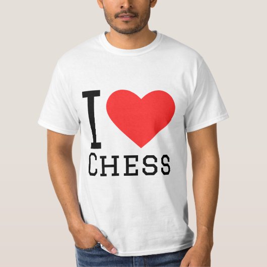 I Liebe Schach T-Shirt (Vorderseite)