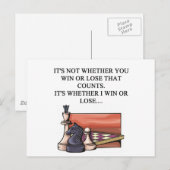 i Liebe Schachspieler Postkarte (Vorne/Hinten)