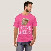 I Liebe Schafe Schafe Lover Animal Lover T-Shirt (Vorne ganz)