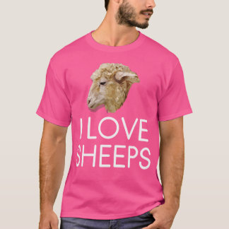 I Liebe Schafe Schafe Lover Animal Lover T-Shirt