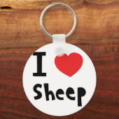I Liebe Schafe Schlüsselanhänger (Vorderseite)