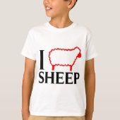 I Liebe-Schafe T-Shirt (Vorderseite)