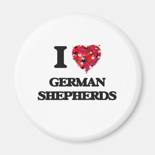I Liebe-Schäferhunde Magnet
