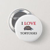 I Liebe-Schildkröten Button (Vorne & Hinten)