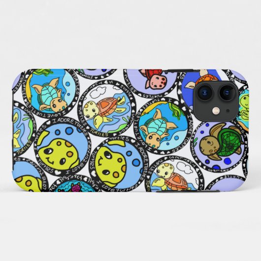 I Liebe Schildkröten Gehäuse Case-Mate iPhone Hülle (Rückseite (Horizontal))