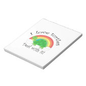 I Liebe Schildkröten handeln damit Notizblock (Rotiert)