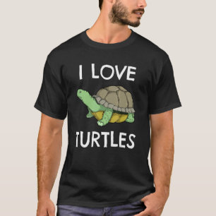 I Liebe Schildkröten Hauseigentümer Niedlich Schil T-Shirt